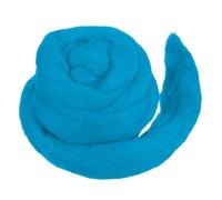 sourcing map Hilo de lana suave de fieltro de 50 g, hilo grueso puro para tejer con agujas, fieltro, manta, hilado, arte, manualidades, color azul