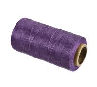 sourcing map Hilo encerado, 197 yardas, 1 mm, hilo de cera plano 210D de poliéster encerado para coser cuero, tejer a mano, encuadernación de libros, decoración del hogar, morado oscuro