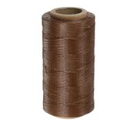 sourcing map Hilo para coser hilo de tapicería 284 yardas 260 m hilo de poliéster encerado resistente al desgaste antielástico hilo de bordado hilo de algodón para acolchado de cuero, marrón oscuro