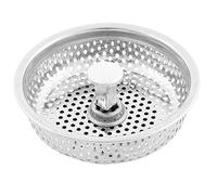 sourcing map Hogar Cocina Fregadero de agua Tapón de filtro Colador de lavabo Diámetro de 83 mm