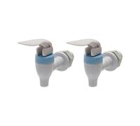 sourcing map Hogar del Ministerio del Interior de plástico del dispensador del Agua del Grifo del golpecito Blanco Azul 2 Piezas