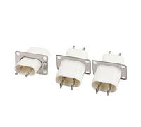 sourcing map Hogar Electrónico Microondas Horno Magnetrón Filamento Pasador Zócalo 3uds