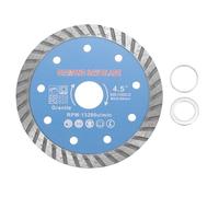 sourcing map Hoja de sierra de diamante de 11,4 cm de diámetro y 7/8 pulgadas de diámetro con anillo adaptador de eje de 2,7 mm de grosor para azulejos de mampostería, mármol, cerámica, hormigón