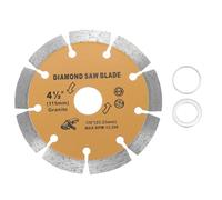 sourcing map Hoja de sierra de diamante de 4.5 pulgadas de diámetro 7/8 pulgadas de eje circular con anillo reductor adaptador de eje de 7/8 a 5/8 pulgadas para azulejos de mampostería, mármol
