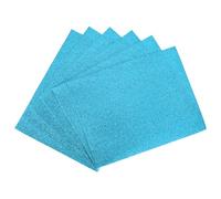 sourcing map Hojas de espuma EVA brillante azul claro de 23.6 x 15.7 pulgadas, 1.5 mm de grosor para manualidades, 6 unidades