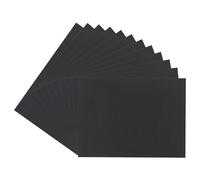 sourcing map Hojas de espuma EVA negra de 7.9 x 5.9 pulgadas, 2 mm de grosor para manualidades, 12 piezas