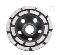 sourcing map Hojas de sierra de diamante de 4.5 pulgadas de diámetro de 7/8 pulgadas de eje de doble fila con anillo reductor adaptador de eje de 7/8 a 5/8 pulgadas para mampostería, azulejos, mármol