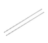 sourcing map HSS (Alta Velocidad Acero) Extra Largo Helicoidales broc*s, 3mm broc* Diámetro 160mm Largo 2uds