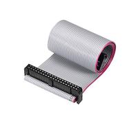 sourcing map IDC Cable de Cinta de Alambre Plano FC/FC Conector Tipo A de 40 Pines 2,54 mm de Paso 30cm Largo