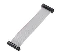 sourcing map IDC - Cable plano de 20 pines, 2 mm, paso de 10 cm de longitud, FC a FC hembra doble, cable plano para electrónica industrial, color gris