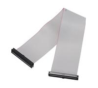 sourcing map IDC - Cable plano de 40 pines, paso de 2 mm, 25 cm de longitud, FC a FC hembra doble, cable plano para electrónica industrial, color gris