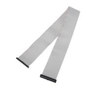 sourcing map IDC - Cable plano de 40 pines, paso de 2 mm, 50 cm de longitud, FC a FC hembra doble, cable plano para electrónica industrial, color gris