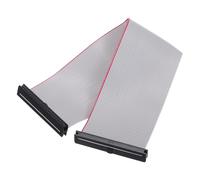 sourcing map IDC - Cable plano de 44 pines, 2 mm, 20 cm de longitud, FC a FC de doble conector hembra, cable plano para electrónica industrial, color gris