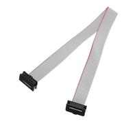 sourcing map IDC - Cable plano de conector de 10 pines, 2 mm, 20 cm de longitud, FC a FC de doble conector hembra, cable plano para electrónica industrial, color gris