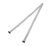 sourcing map IDC - Cable plano de conector de 14 pines, 2 mm, 75 cm de longitud, FC a FC de doble conector hembra, cable plano para electrónica industrial, color gris