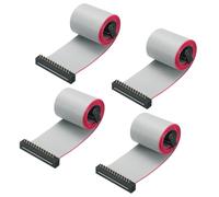 sourcing map IDC - Cable plano FC/FD, conector tipo A, 26 pines, 2,54 mm, paso de 0,5 m de longitud, color gris, 4 unidades