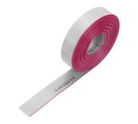 sourcing map IDC - Cable plano plano de 2,5 m de longitud, 1,27 mm, paso de 10 pines, color gris para conexión JTAG/ISP