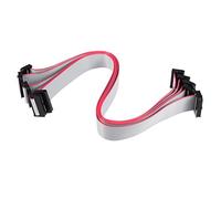 sourcing map IDC - Conector de 20 pines (conector plano, conector hembra, 30 cm, paso de 2 mm, 5 unidades)