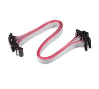 sourcing map IDC - Conector plano de 14 pines, conector hembra de 30 cm, paso de 2 mm, 5 unidades