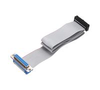 sourcing map IDC Wire - Cable plano DB25 hembra a conector hembra FC-26 hembra de 2,54 mm, paso de 50 cm de longitud