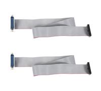 sourcing map IDC Wire - Cable plano DB25 macho a conector hembra FC-26 de 2,54 mm, paso de 50 cm de longitud, 4 unidades