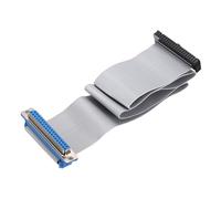 sourcing map IDC Wire - Cable plano DB37 hembra a conector hembra FC-40 hembra de 2,54 mm, paso de 50 cm de longitud