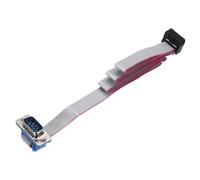 sourcing map IDC Wire - Cable plano DB9 macho a conector hembra FC-10 de 2,54 mm, paso de 50 cm de longitud