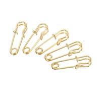 sourcing map Imperdibles de Seguridad 27mm, Alfileres Pasadores de Costura de Metal Grandes para Mantas Artesanía Broches Fabricación, Tono Dorado 20 Piezas