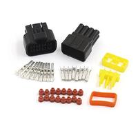 sourcing map Impermeable 8 Pines Conector de Cable de Audio para Coche 2,3mm