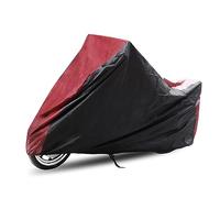sourcing map Impermeable Capa Funda Pijama de Moto AntiUV Protección Negro Rojo L