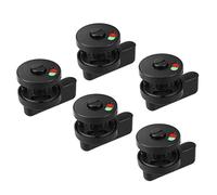 sourcing map Indicador de Privacidad Cerradura de Puerta, 53mm Diámetro Bloqueo Indicador de Nylon Plástico para Baño de Partición Pública Lavabo Baño 5 Pcs