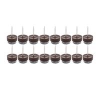 sourcing map Inicio Mesa Silla Gabinete Muebles Pies Patas Protector de Piso Alfombrilla de Fieltro Clavos de 16 mm / 0.6 "de diámetro Paquete de 16