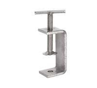 sourcing map Inoxidable Acero C-Abrazadera, Amplia Apertura con T-Barra Mango para Carpintería Soldadura Construcción 65 mm