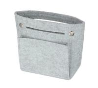 sourcing map Inserto, portátil con múltiples compartimentos a presión, forro para bolsa de lona, bolsa de mano, gris claro, 23.5 x 7 x 18 cm/9.25 x 2.8 x 7.1 inches, moderno