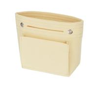 sourcing map Inserto, portátil con múltiples compartimentos a presión, forro para bolsa de lona, bolsa de mano, beige, moderno