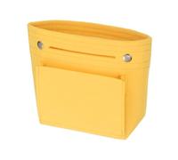 sourcing map Inserto, portátil con múltiples compartimentos a presión, forro para bolsa de lona, bolsa de mano, Amarillo, moderno