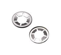 sourcing map Interno Diente Estrella Arandelas M14 X 28mm Inoxidable Acero Presión Seguridad Arandela Bloqueo Clips Sujetador 50 Piezas