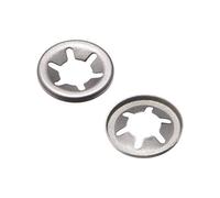 sourcing map Interno Diente Estrella Arandelas M7 X 15mm Inoxidable Acero Presión Seguridad Arandela Bloqueo Clips Sujetador 100 Piezas