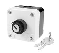 sourcing map Interruptor de botón pulsador de Puesto de Bloqueo de Teclas Interruptor de Selección de 2 Posiciones de 400V,10(6) A