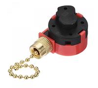 sourcing map Interruptor de cadena de tracción 3 velocidades 4 cables de repuesto ZE-268S1 para ventilador de techo Lámpara de luz roja