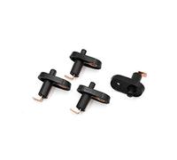 sourcing map Interruptor Luz Cortesía Impermeable Negro 4Uds Para Coche | Negro, Botón Pulsador, Material De Caucho, Para Puerta Interior Del Vehículo