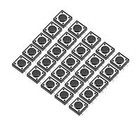 sourcing map Interruptor Pulsador Táctil momentáneo DIP de Panel de 12x12x4.3mm Mini/Micro/pequeño PCB 25pcs