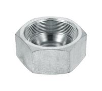 sourcing map JIC - Tapones hidráulicos, 37° acampanado, conector hembra de acero al carbono con chapado en zinc, se adapta a accesorios macho JIC -32 (2-1/5.1 cm-12 UN), 3 x 1.5 pulgadas