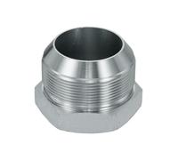 sourcing map JIC - Tapones hidráulicos, conector macho de 37°, accesorios de manguera hidráulica de acero al carbono con chapado en zinc, se adapta a accesorios y puertos hembra JIC -32 (2-1/5.1 cm-12