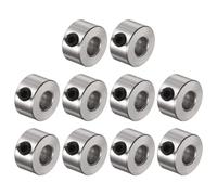 sourcing map Juego de 10 Collares de Tornillo de Fijación Diámetro Interior de 4.05 mm Diámetro Exterior de 9 mm Ancho de 5 mm Collar de Parada de Tren de Aterrizaje