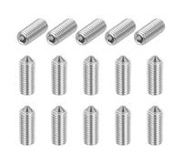 sourcing map Juego de 15 tornillos de punta cónica M12 x 30 mm, tornillos hexagonales de acero inoxidable 304 para accesorios de baño, reparación de muebles, proyectos de bricolaje