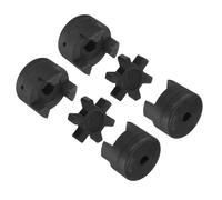 sourcing map Juego de 2 acopladores flexibles de 3/20.3 cm a 3/20.3 cm L075 de 3 piezas y araña de goma Buna-N NBR para equipo híbrido divisor de troncos