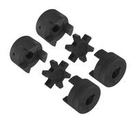 sourcing map Juego de 2 acopladores flexibles de 3/20.3 cm a 5/20.3 cm L075 de 3 piezas y araña de goma Buna-N NBR para equipo híbrido divisor de troncos