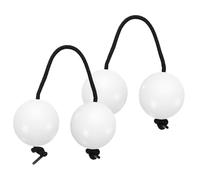 sourcing map Juego de 2 agitadores Aslatua, instrumento tradicional de kashaka, bola rítmica africana, percusión de mano para adultos, principiantes, fiestas, actuaciones, color blanco