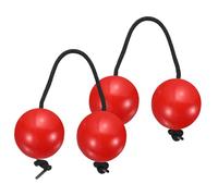 sourcing map Juego de 2 agitadores Aslatua, instrumento tradicional de kashaka, bola rítmica africana, percusión de mano para adultos, principiantes, fiestas, actuaciones, color rojo